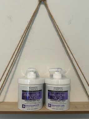 Advanced Clinicals Hyaluronic Acid Hydrating Body Cream - White